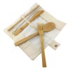 Promotional Bamboo Cutlery Pouches Unbranded